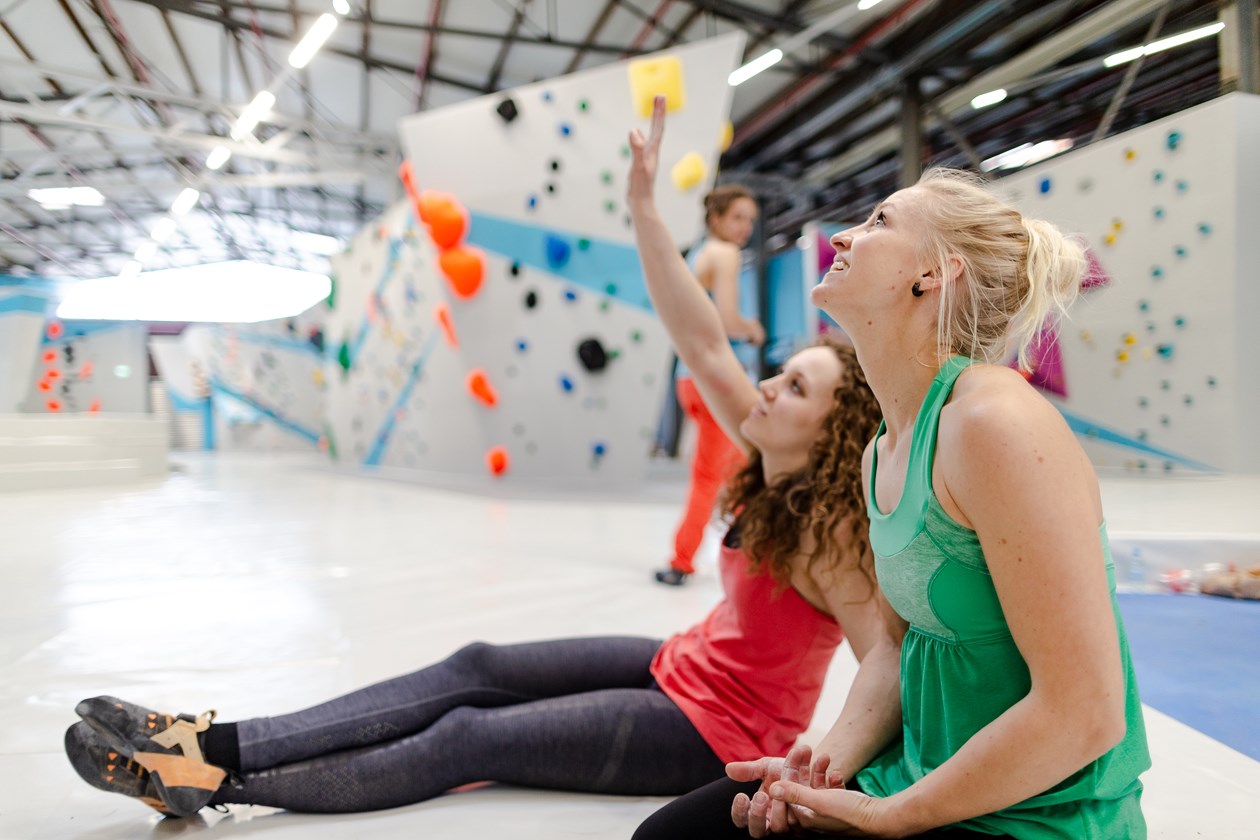 Bouldern in der Boulderwelt, Bouldersession