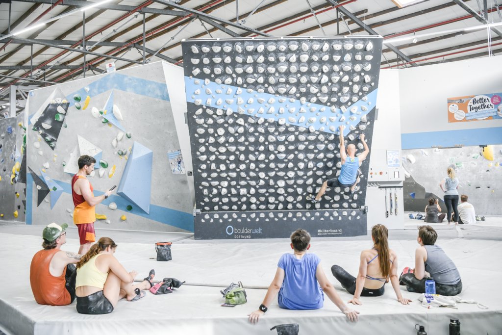 Summer Session Boulderwelt Dortmund Kilterboard Workshop La Sportiva Brian Weaver